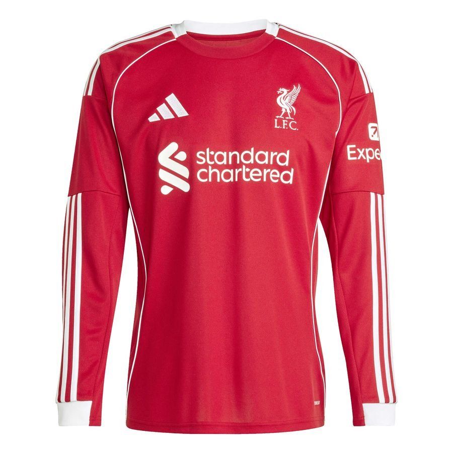 Liverpool Home Shirt 2025/26 Long Sleeves - Men's-SoccerKits Hub | Buy Soccer Jerseys Online
